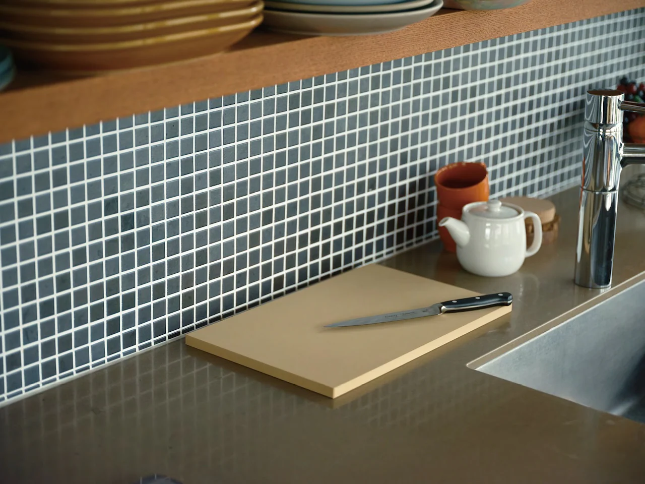 Asahi Cookin Cut Synthetic Rubber Cutting Board - Small Thin - Image 3