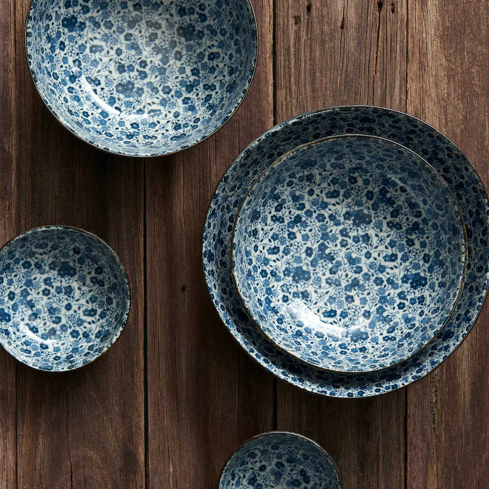 Blue Daisy medium U-shape bowl 13cm - Image 6