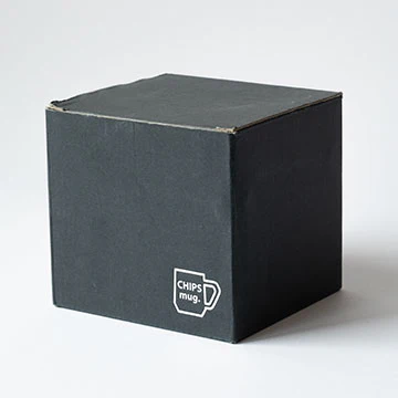 CHIPS Solid White Gift Boxed Mug with Handle 380ml - Image 8