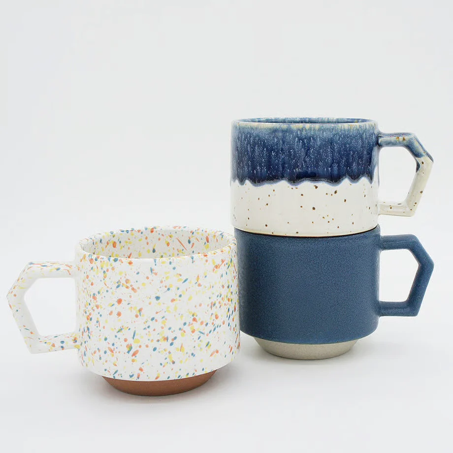 CHIPS Stack Mat Sand Blue Gift Boxed Mug with Handle 280ml - Image 9