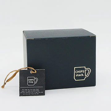 CHIPS Stack Mat Grey Gift Boxed Mug with Handle 280ml - Image 13