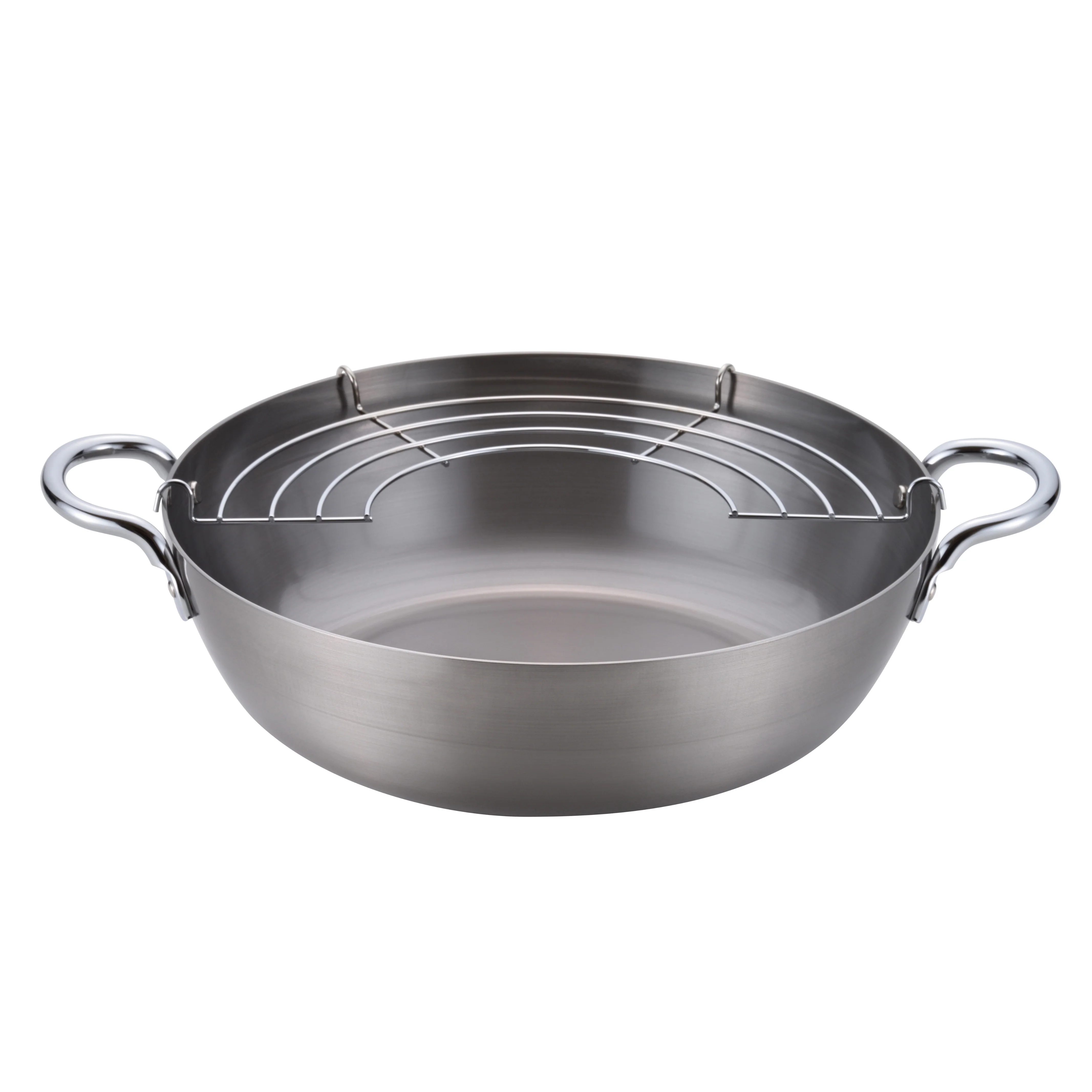 Chitose Iron Tempura Deep Frying Pot 24cm
