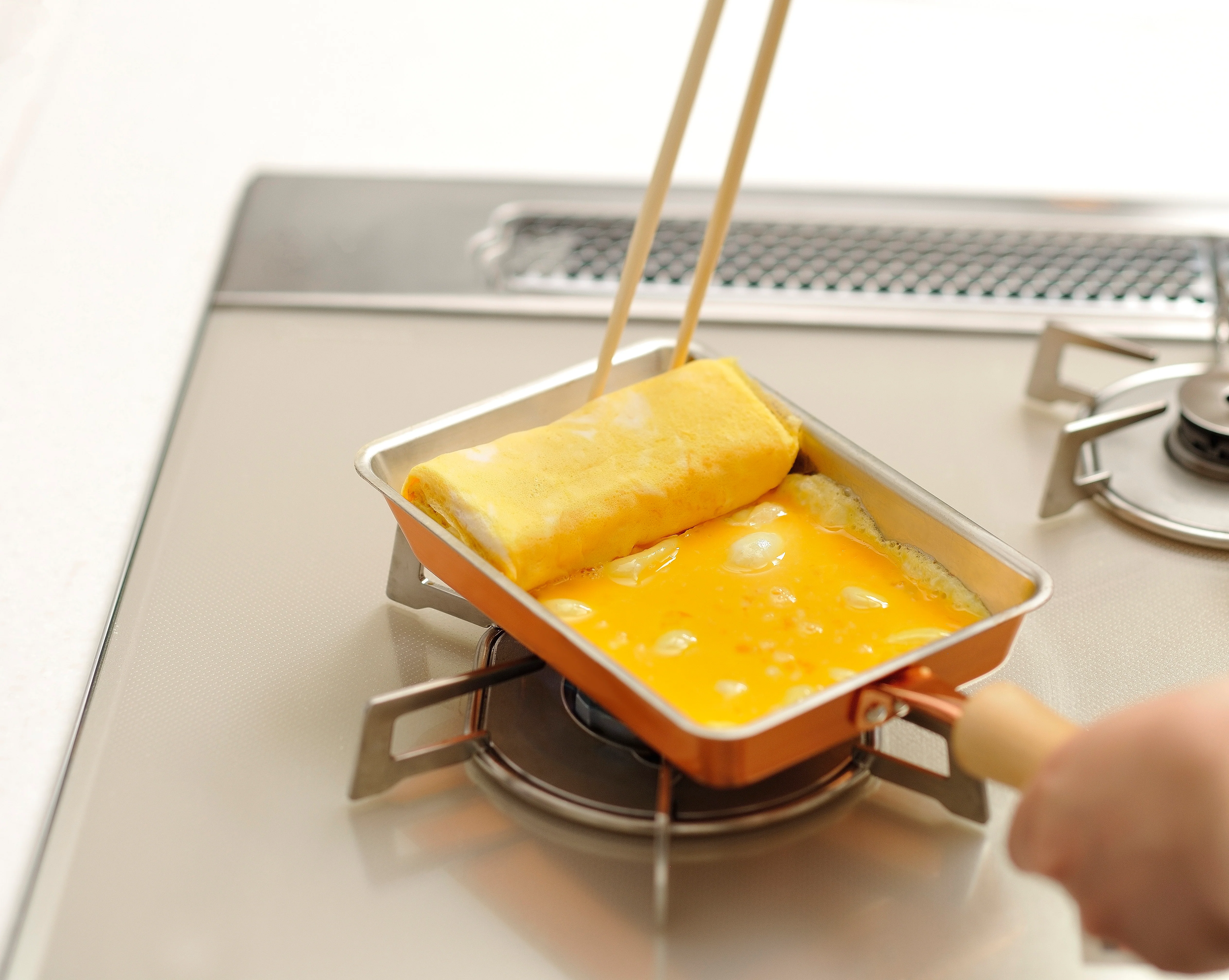 Chitose Pure Copper Tamagoyaki Pan 12 x 18cm - Image 2
