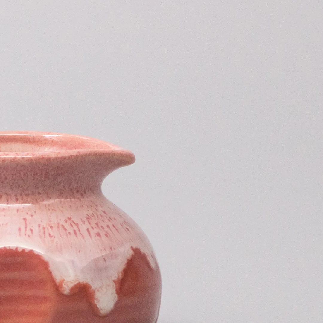 Coral Pink White Drip Pourer 120ml - Image 3