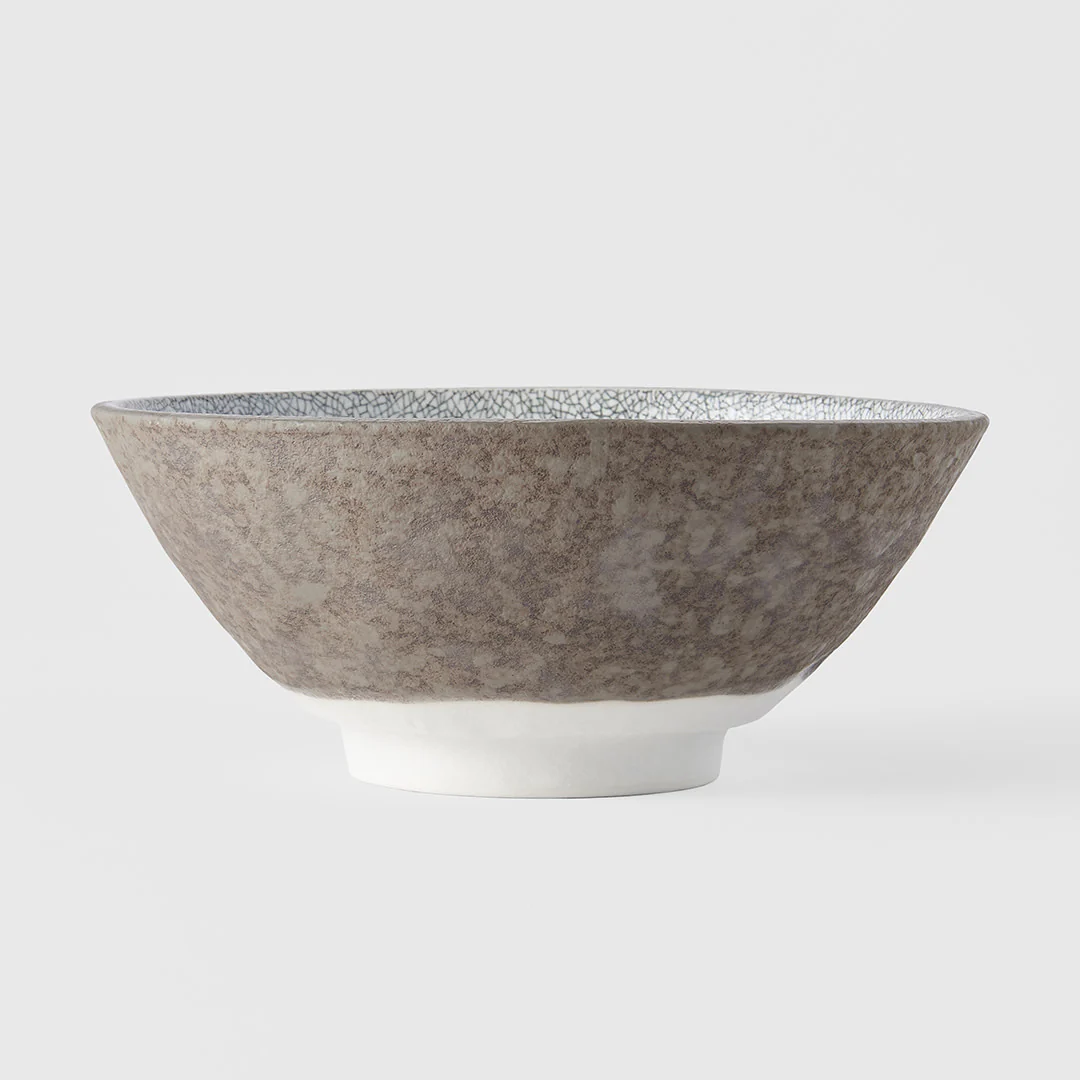 Crazed Grey Udon Bowl 19cm - Image 2