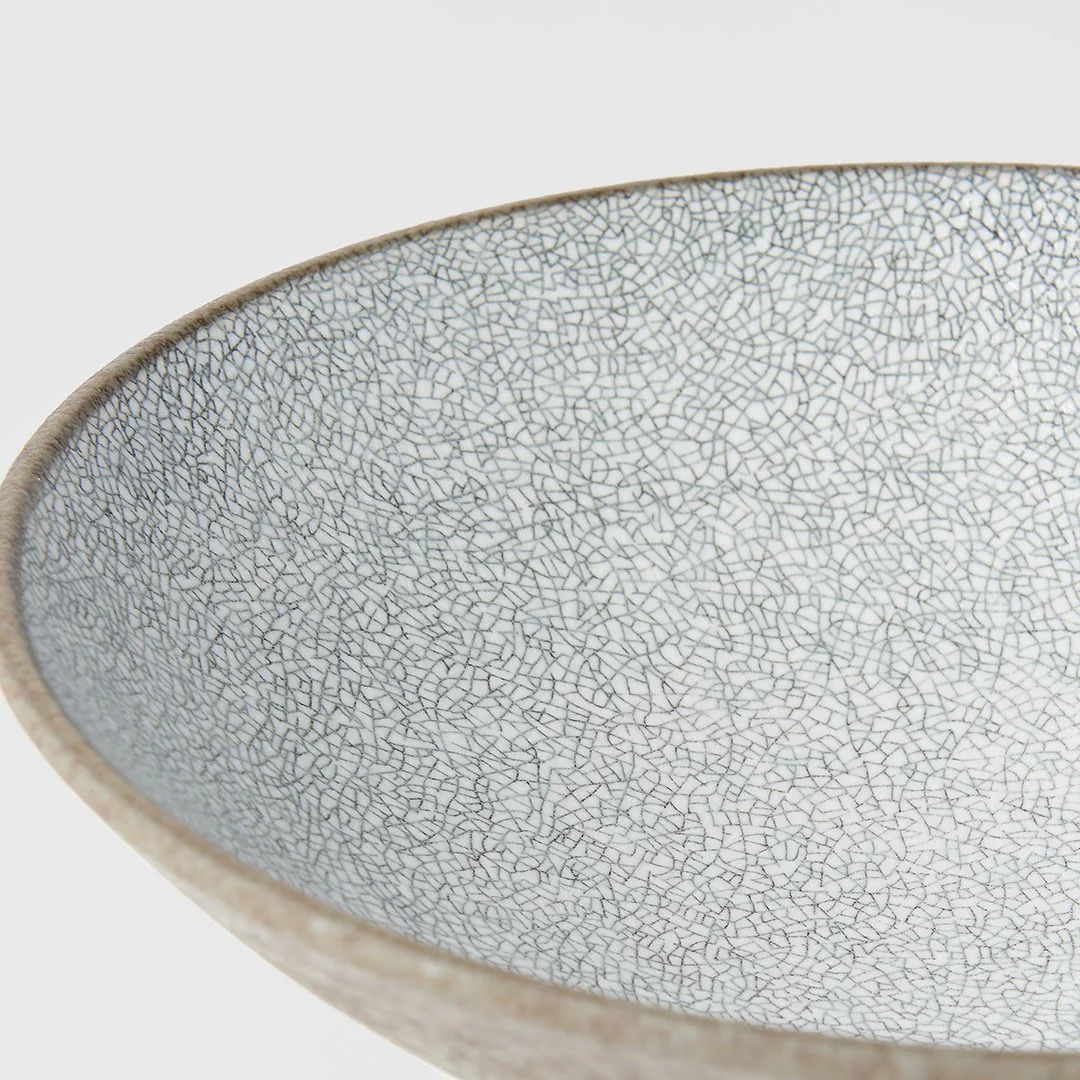 Crazed Grey Ramen Bowl 24cm - Image 2