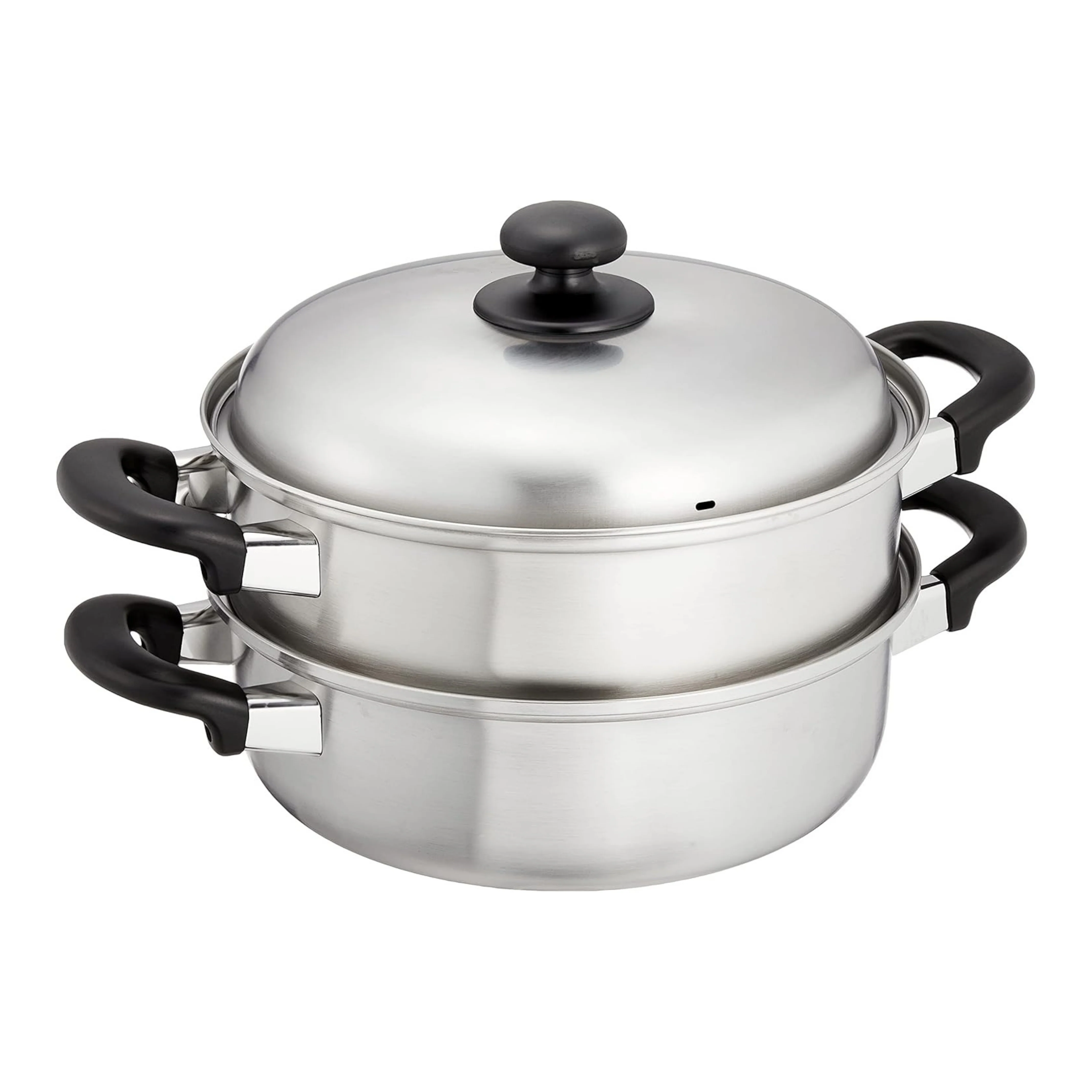 Enzo Classic Stainless Steel Two-Tier Steamer 24cm