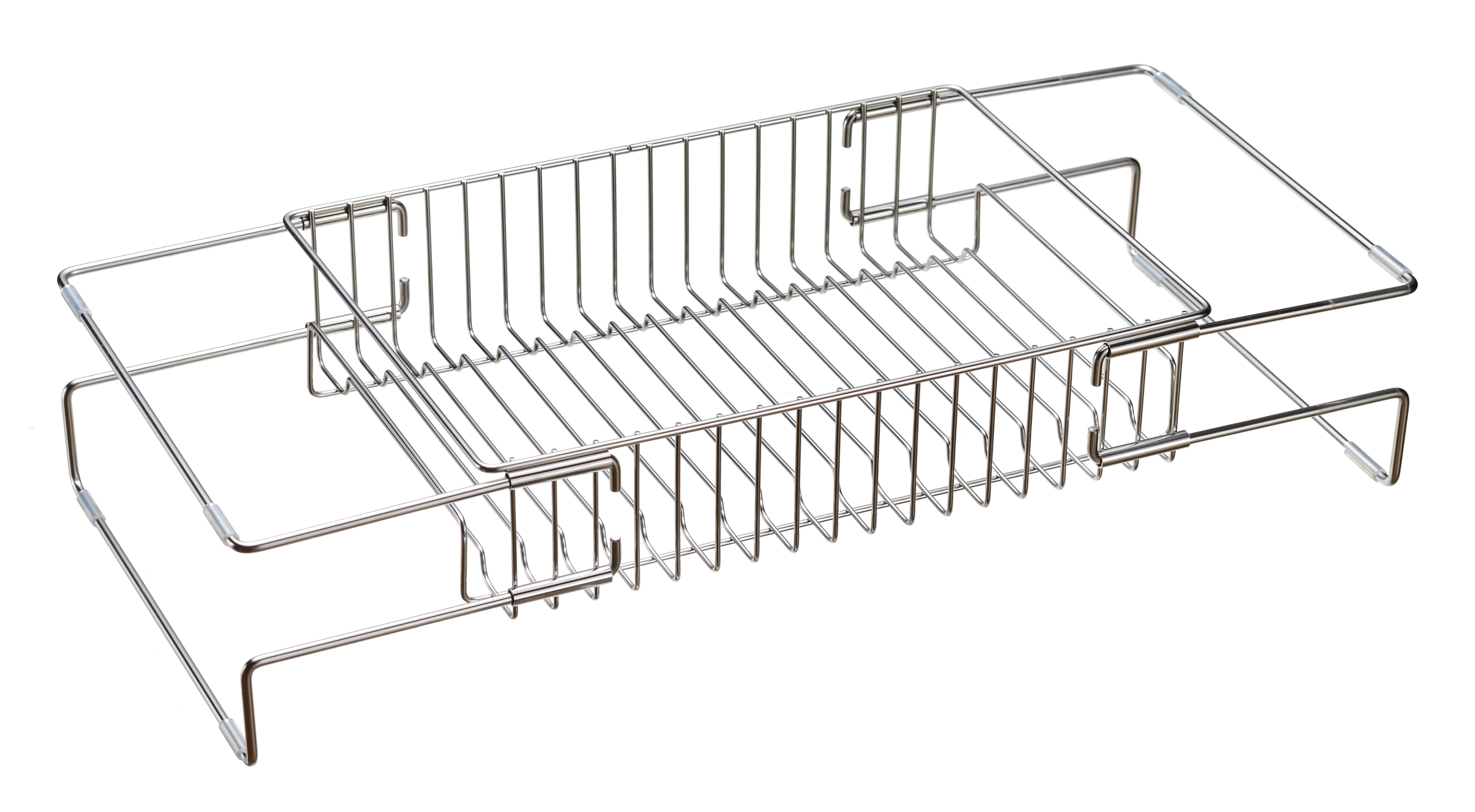 Enzo Expandable Stainless Steel Sink Dish Drainer Rack - Image 2