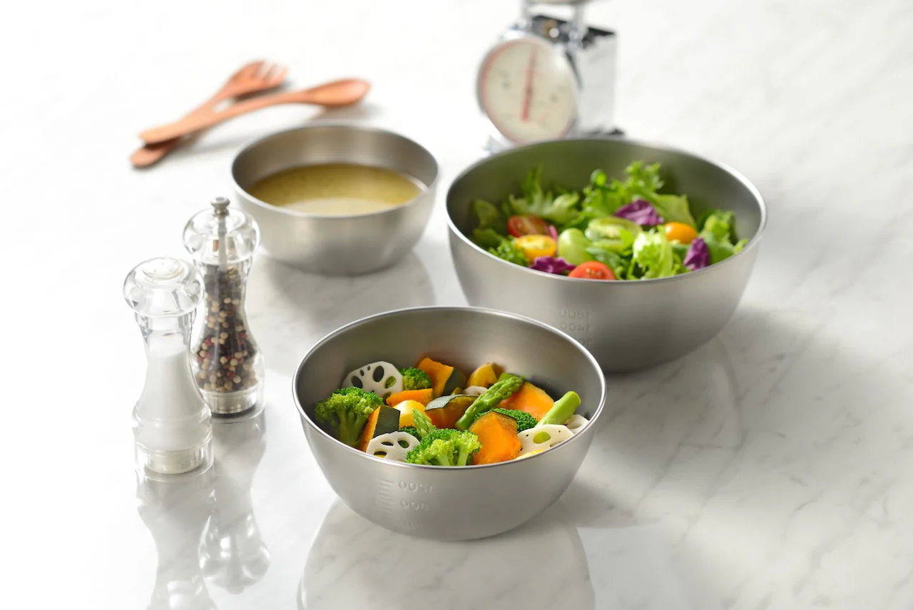Enzo Stainless Steel 3-Piece Mixing Bowl Set - Image 5