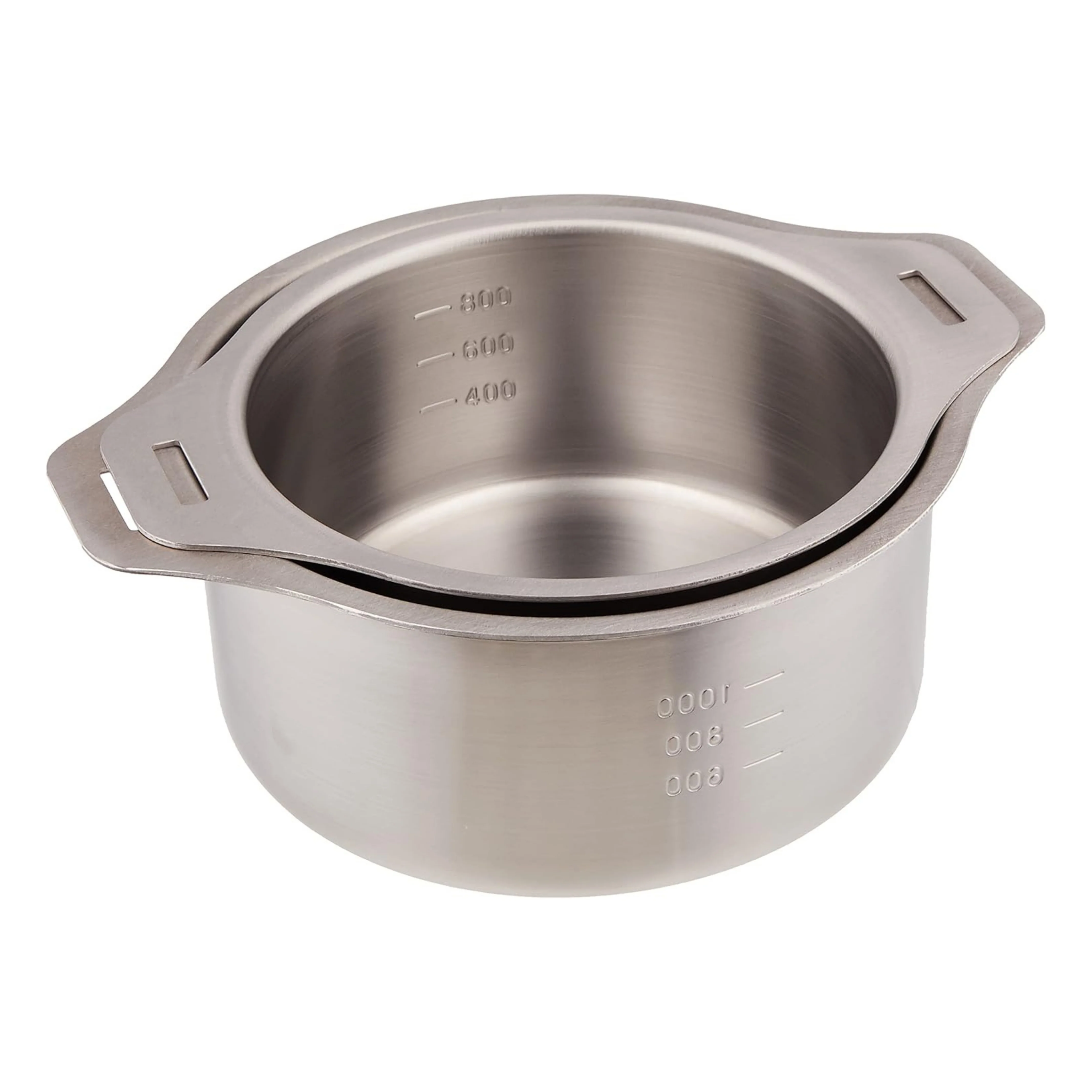 Enzo Stainless Steel Detachable Handle Saucepan Set 14cm & 16cm - Image 2