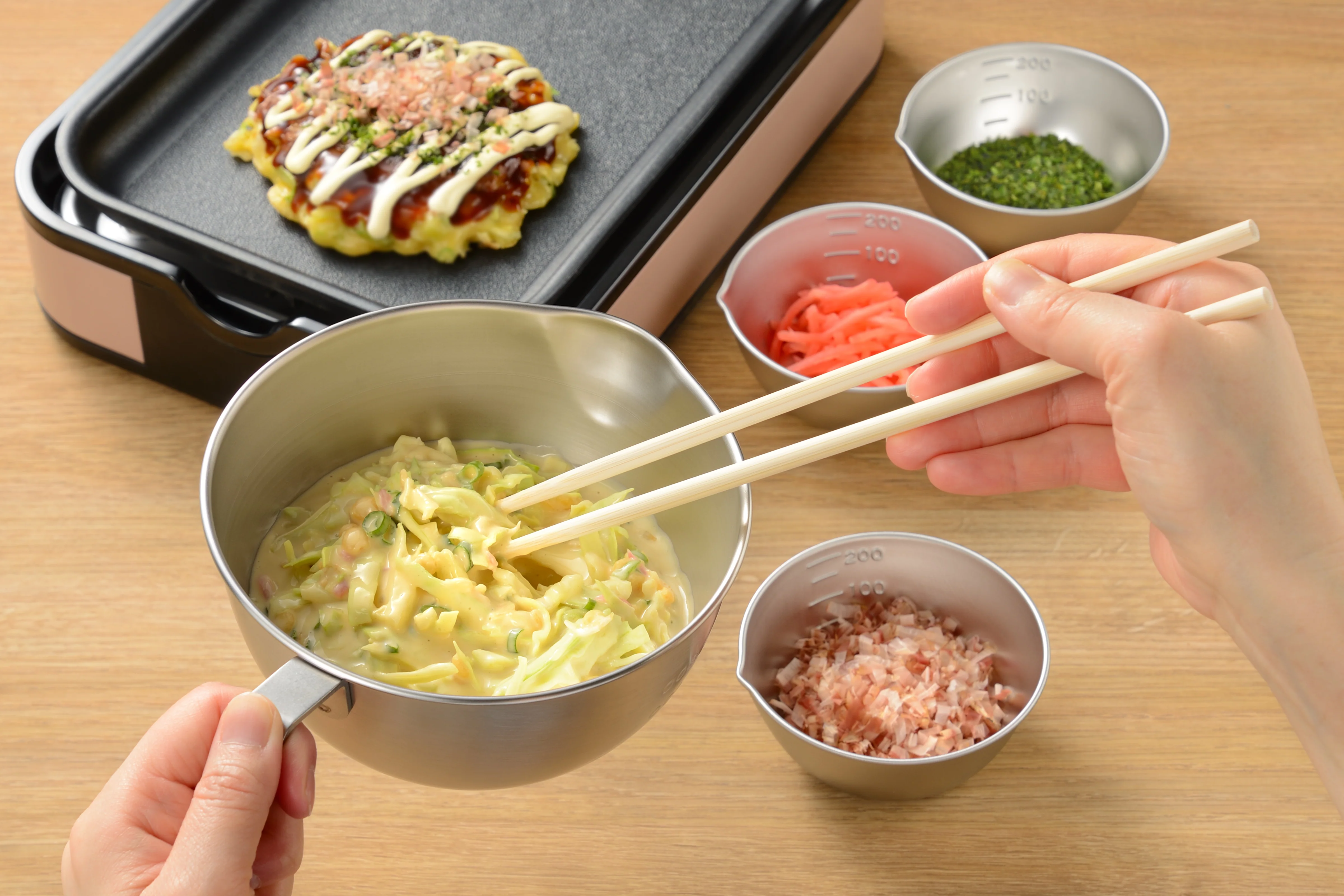 Enzo Stainless Steel Mixing & Prep Bowl 4-Piece Set - Image 2