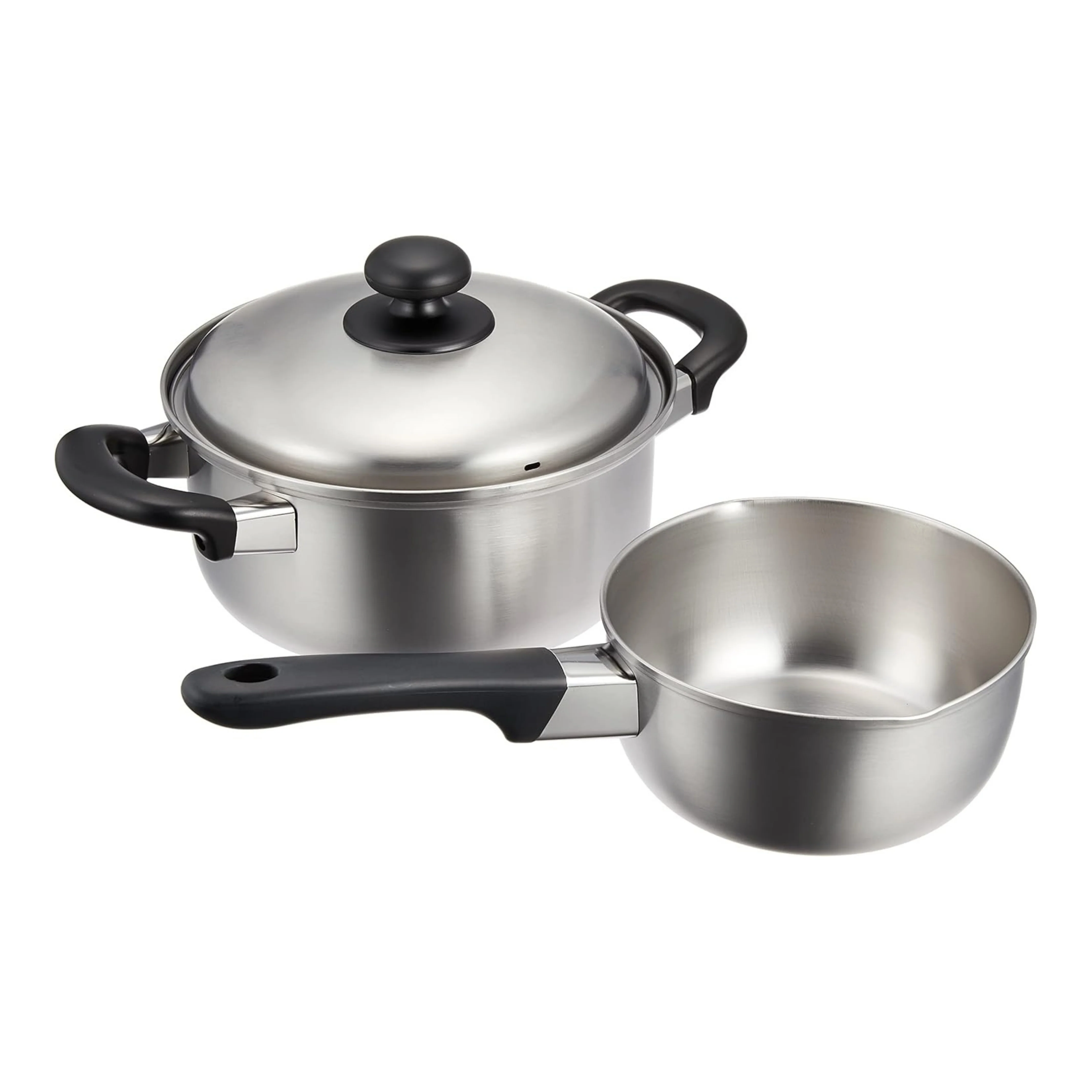 Enzo Classic Stainless Steel Yukihira Saucepan & Casserole Set