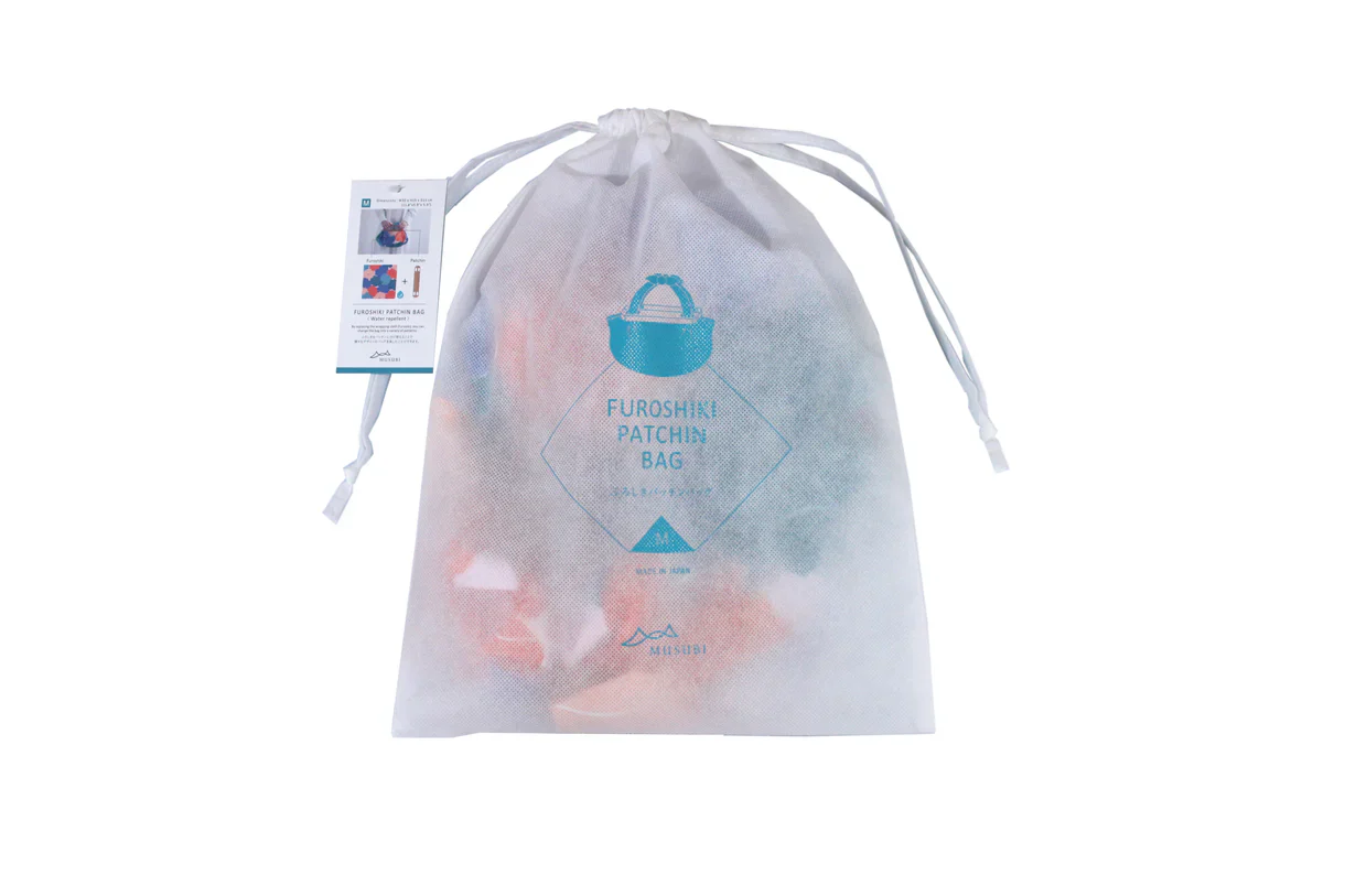 Furoshiki Patchin Bag M Organic - Cat Juggling Balls Cream - Image 3