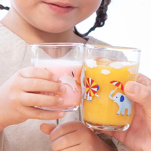 Small 'Hide & Seek' Rabbit kids glass boxed 130ml - Image 4