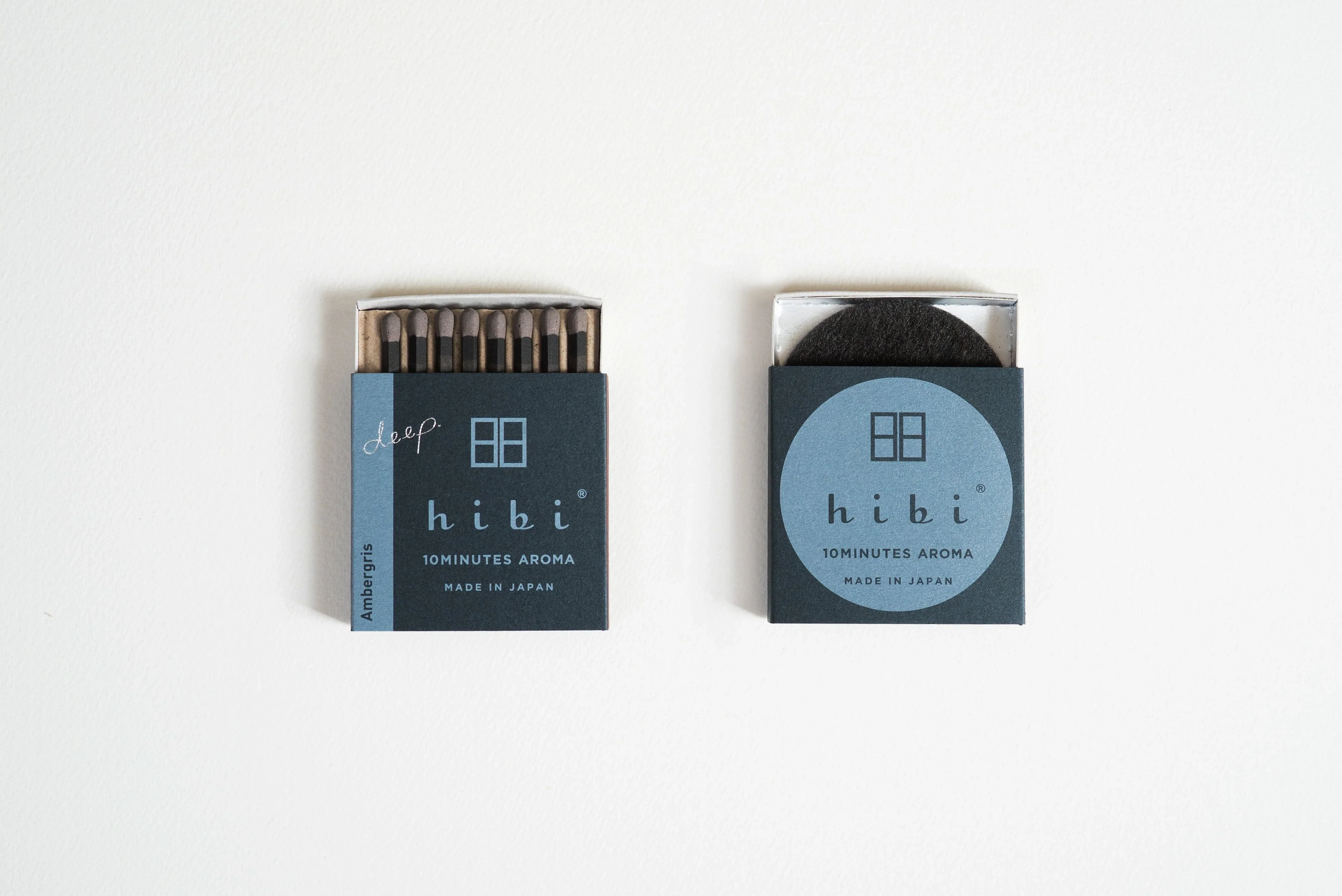 Hibi 10 Minutes Incense Matches Ambergris (Deep Aroma) - Image 4