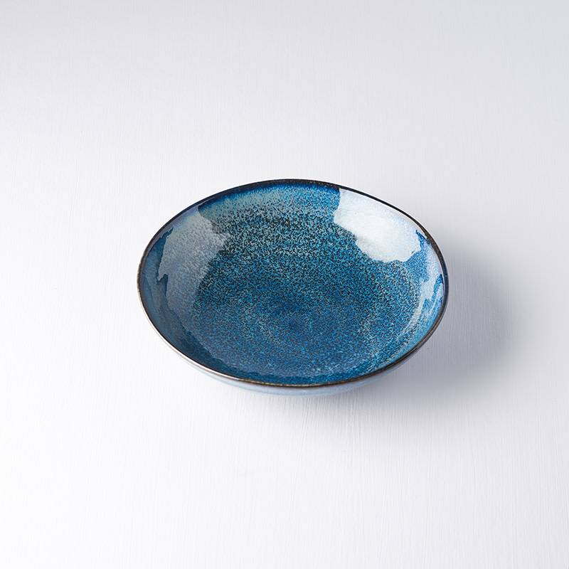 Indigo Blue Shallow Open Bowl 21cm - Image 2