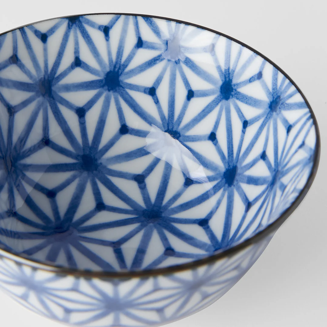 Indigo Starburst Ikat medium bowl 13cm - Image 4