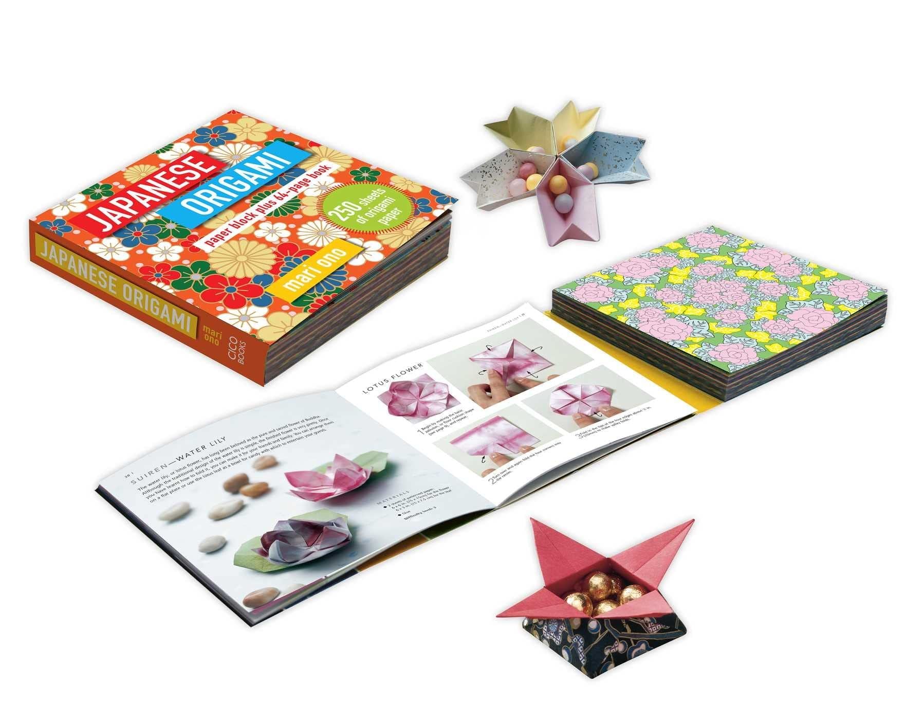 Japanese Origami: Paper Block And Book