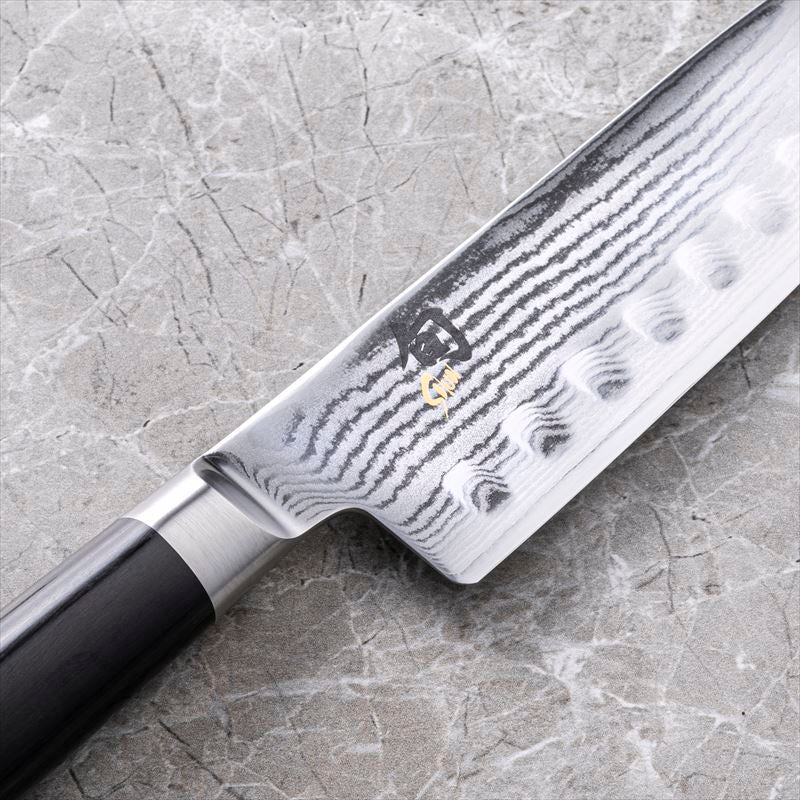 Kai Shun Classic Scalloped Santoku Knife 18cm - Image 5