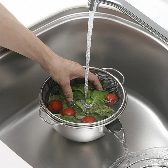 KAJI Donya Pouring Bowl and Strainer 1200ml - Image 8