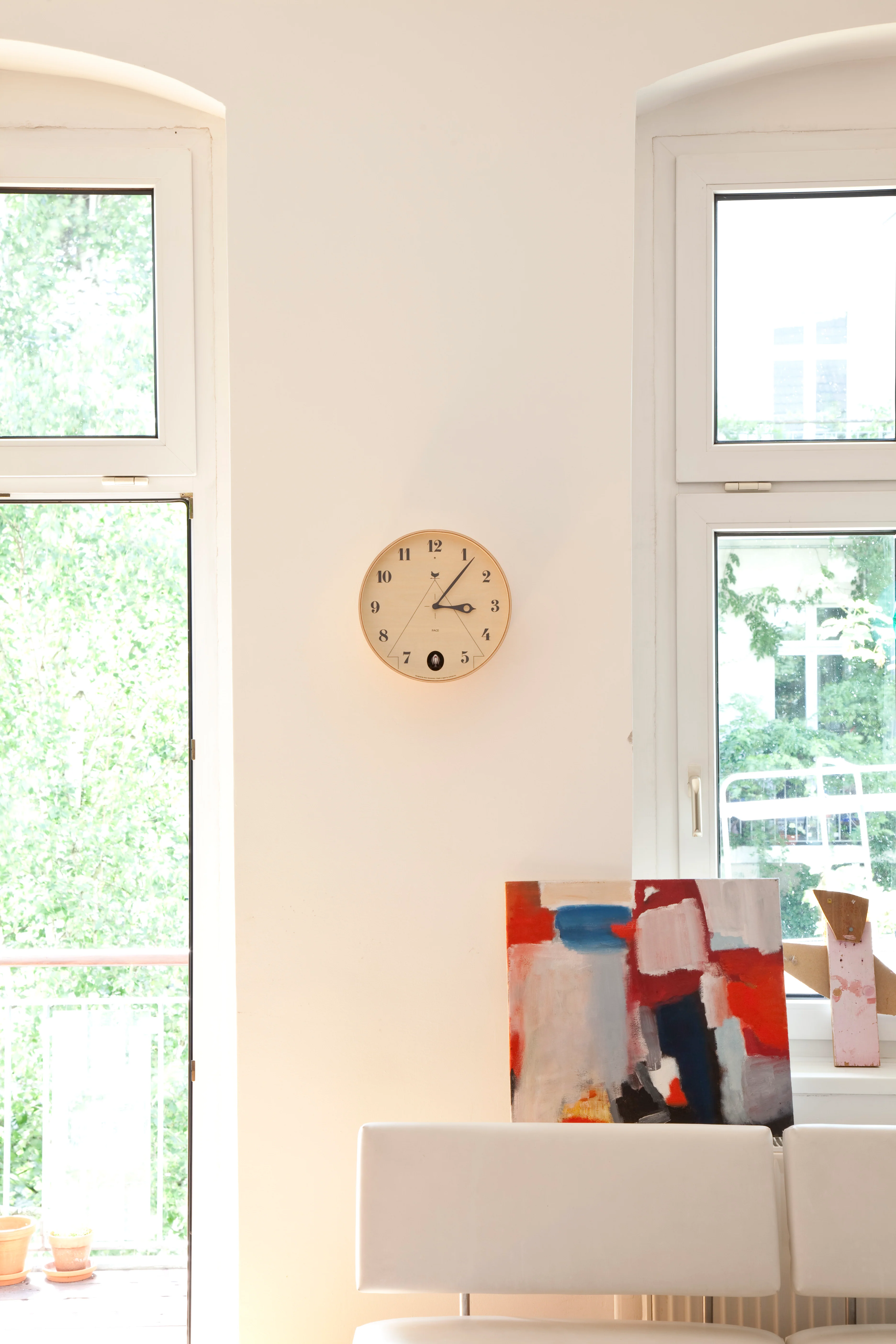 Lemnos PACE Japanese Designer Cuckoo Wall Clock - Natural - Image 5