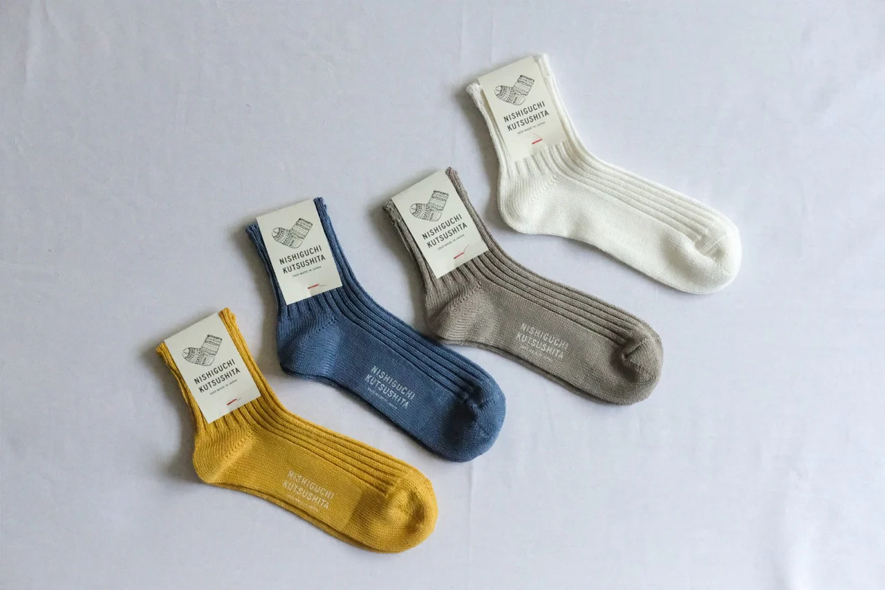 Linen Ribbed Socks - Beige - Image 7
