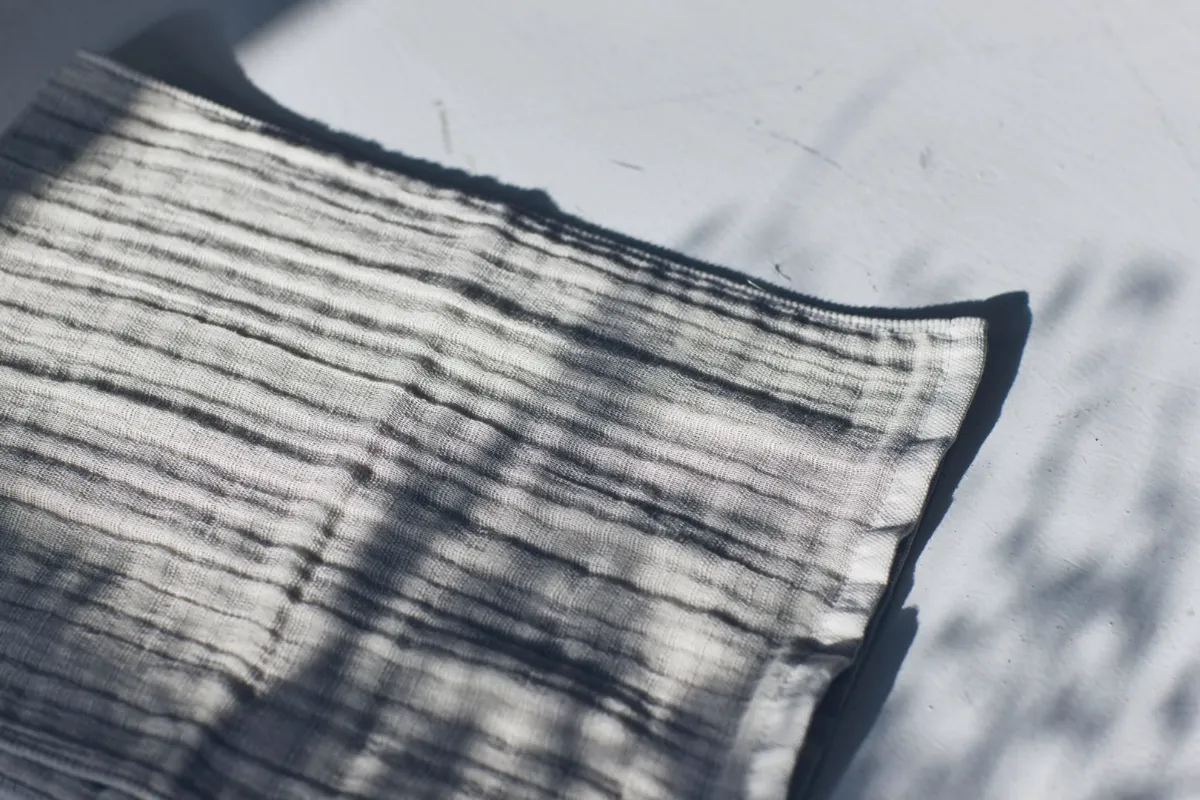 Marushin Quadruple Gauze Towel - Sage - Image 5