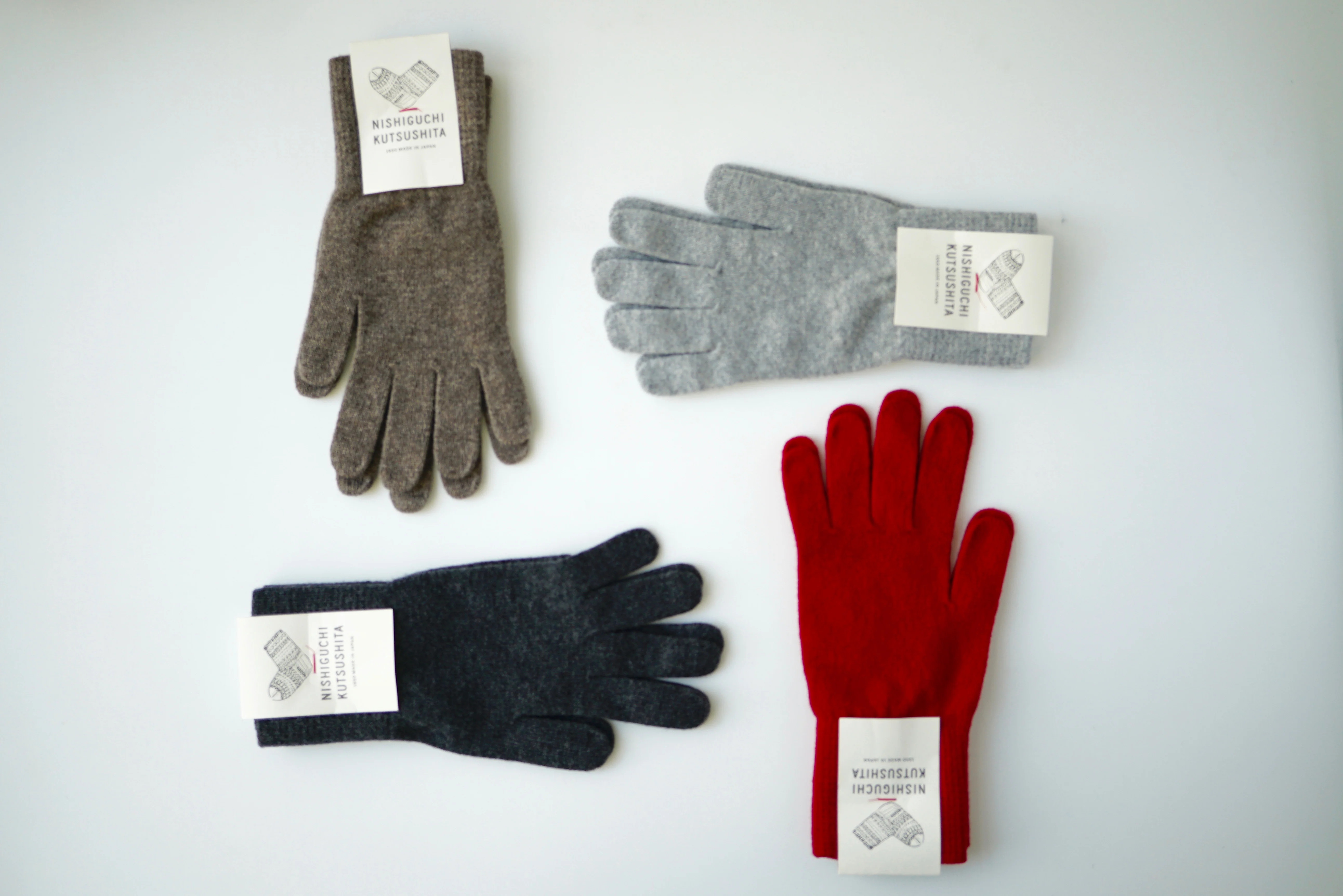 Merino Wool Gloves - Red - Image 4