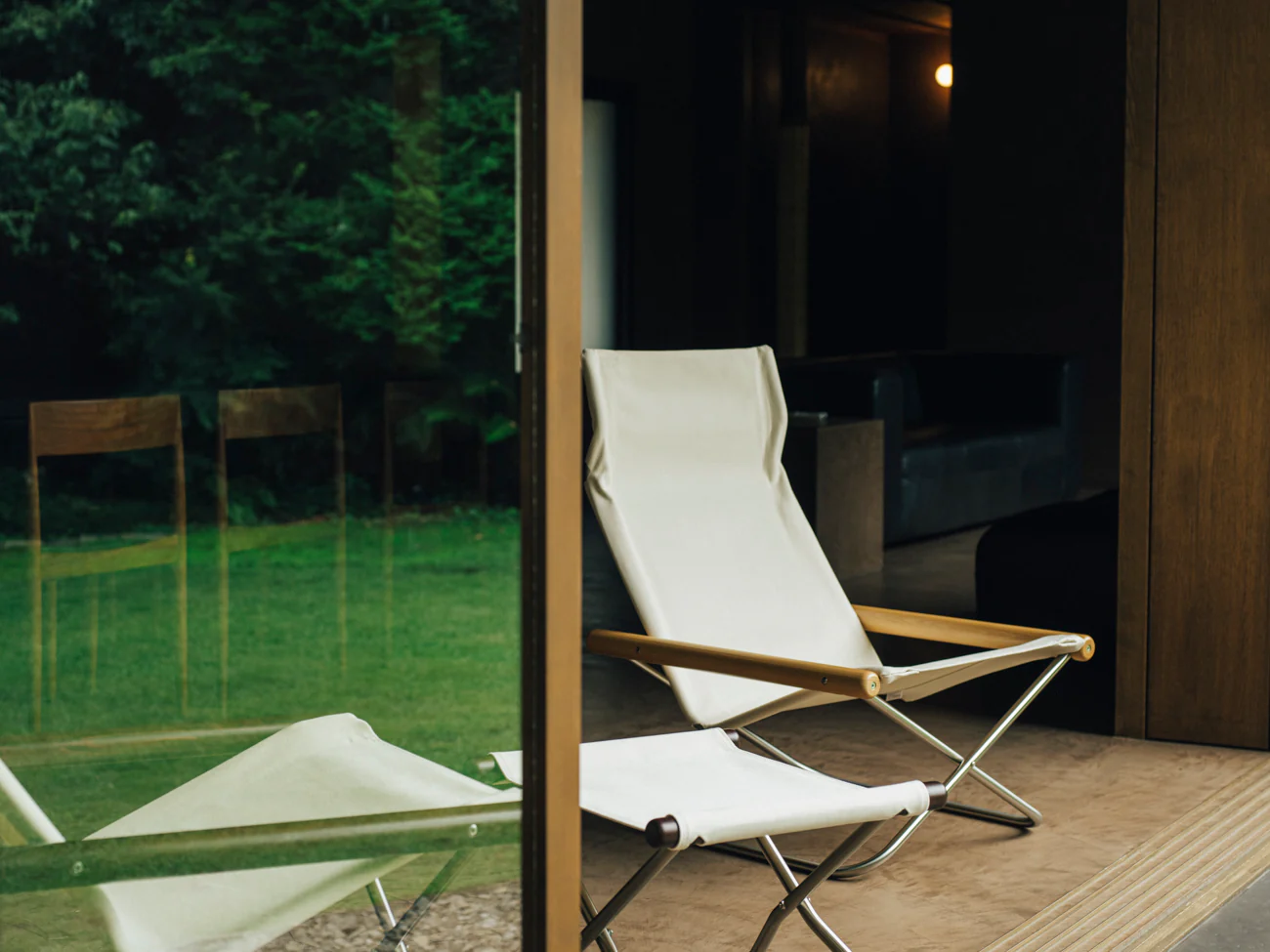Nychair X Japanese Folding Lounge Chair - Natural White - Image 2