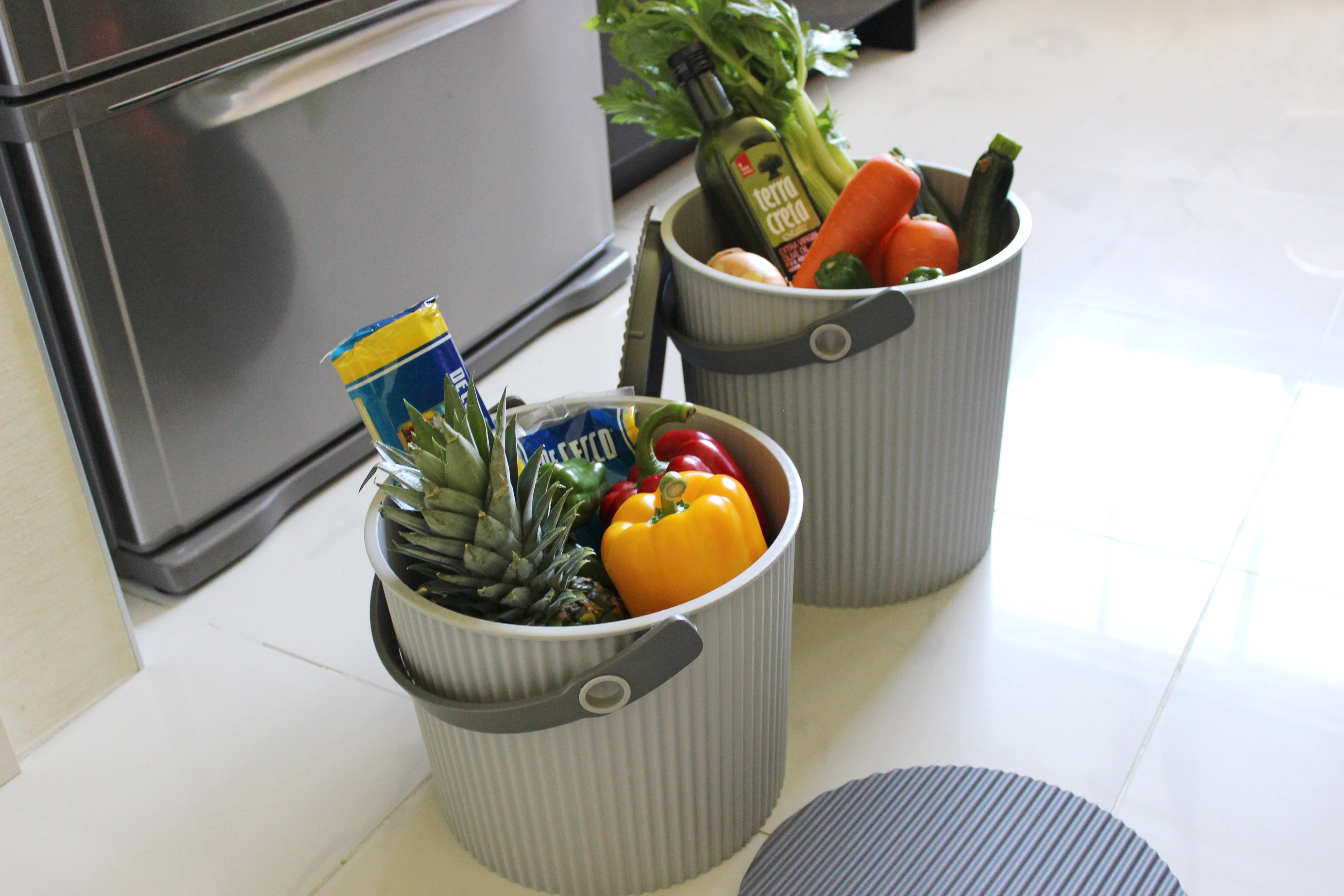 Hachiman Omnioutil L Storage Bucket 10L - Light Grey - Image 2