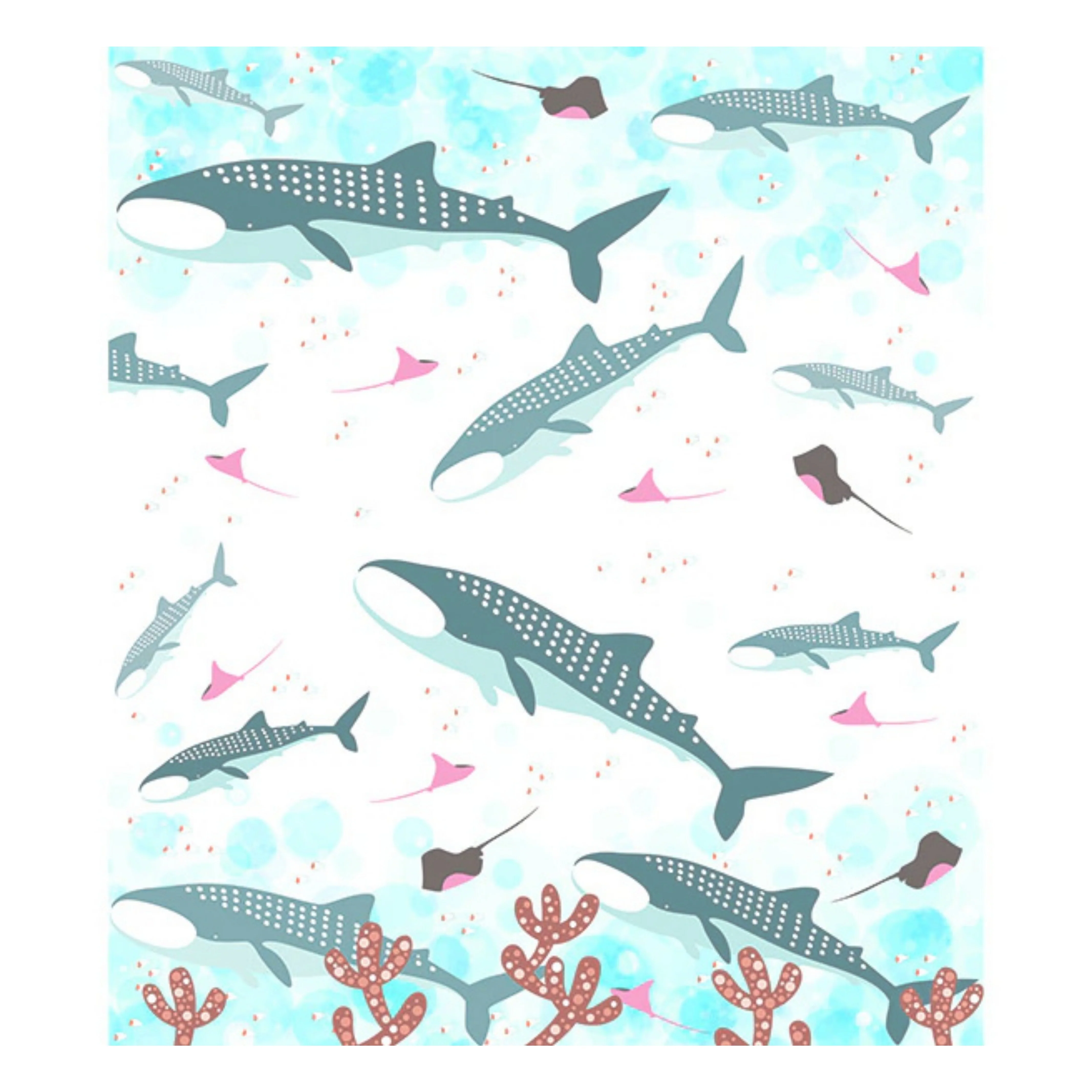 Printed Japanese Dishcloth - Whale Shark - Image 2
