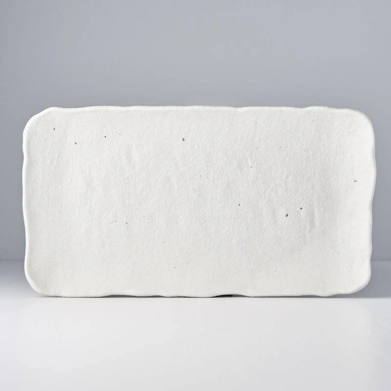 Shell White textured large rectangular stone platter 35cm - Image 3