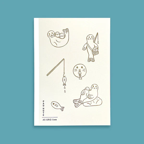 Sikigu A5 Pad Note 'Family edition' (Grid/White)