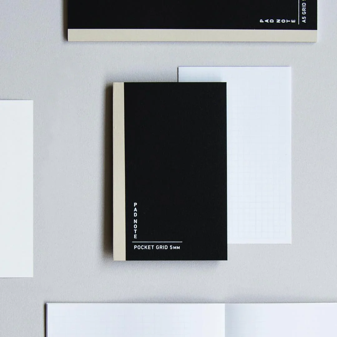 Sikigu Pocket Size Pad Note (Grid/Black)