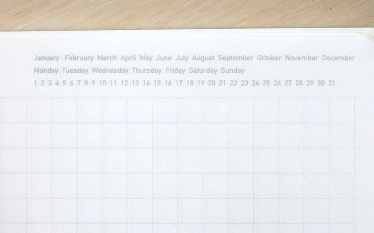 Stalogy Grid 365 Days Notebook, A5, Red - Image 3