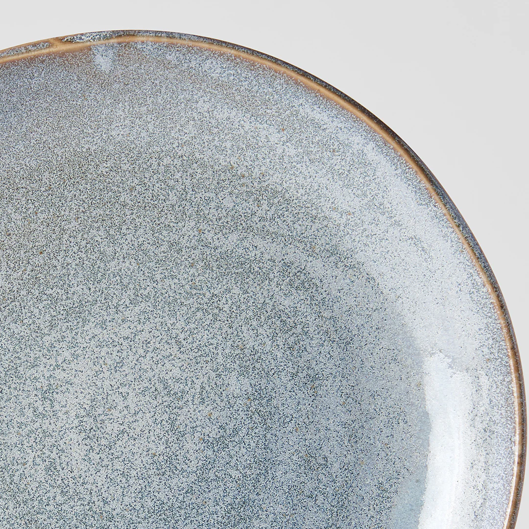 Steel Grey uneven dinner plate 24cm - Image 3