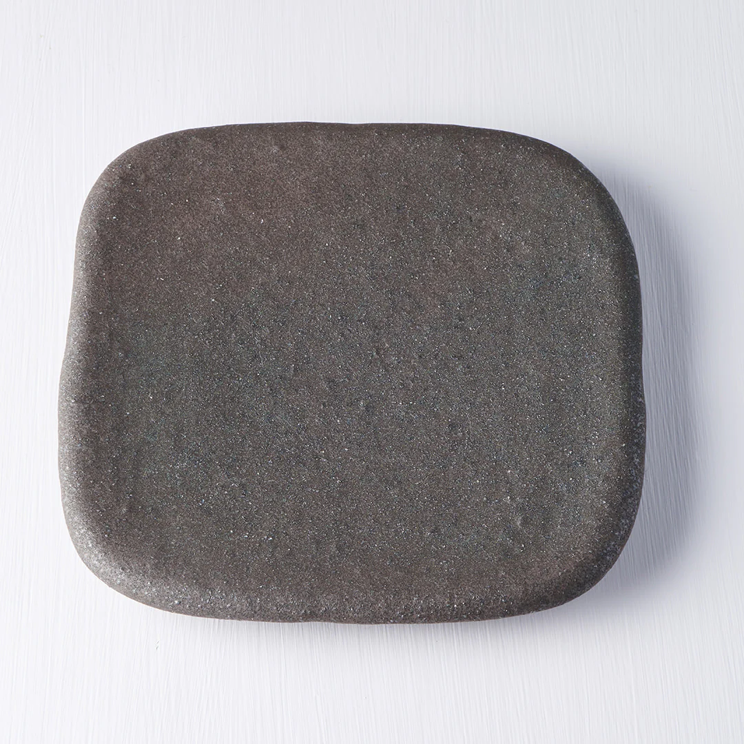 Stone Black square slab 19cm