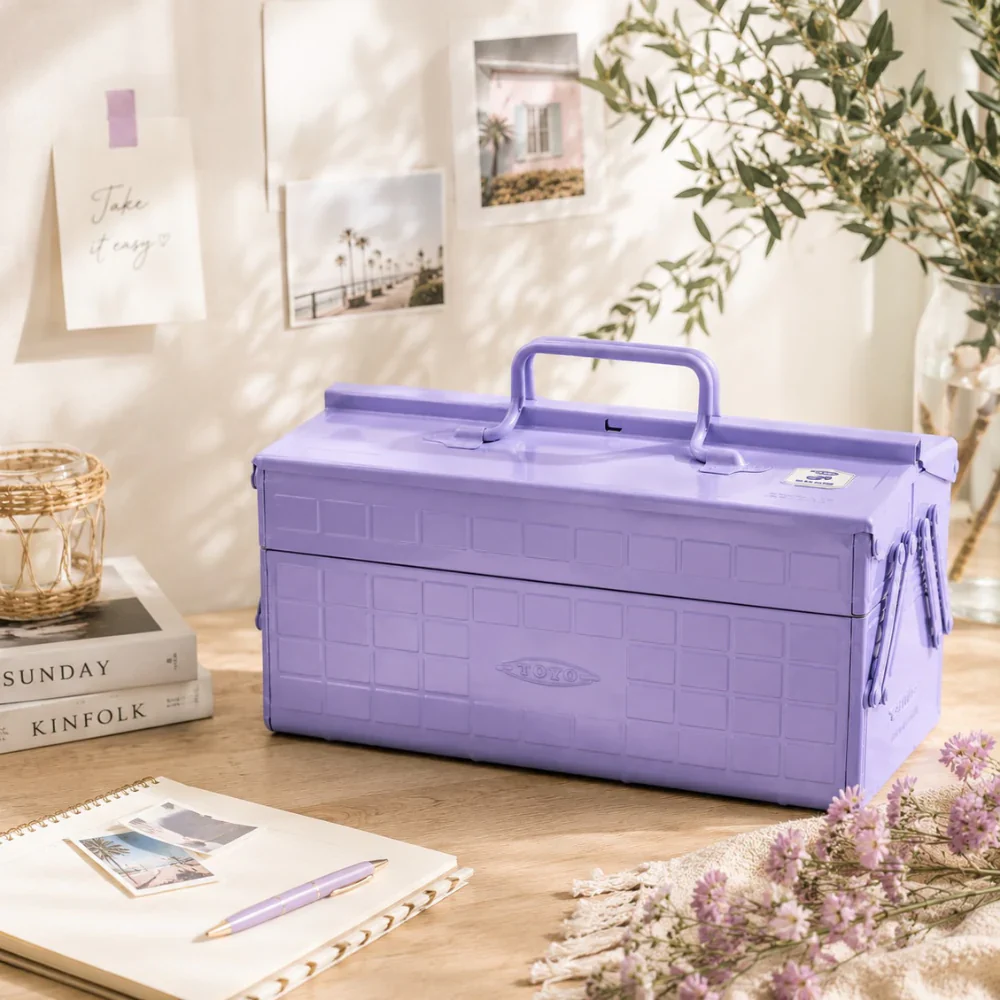 Toyo Steel Cantilever Toolbox ST-350 Fuji Purple - Image 2