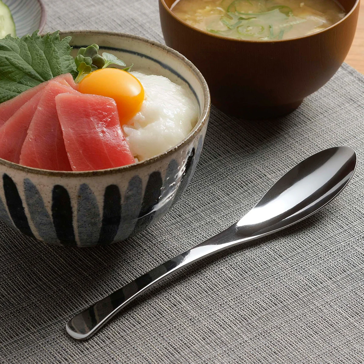 Tsubame Mirror Polished Stainless Steel Dining Spoon 19.2cm - Image 2