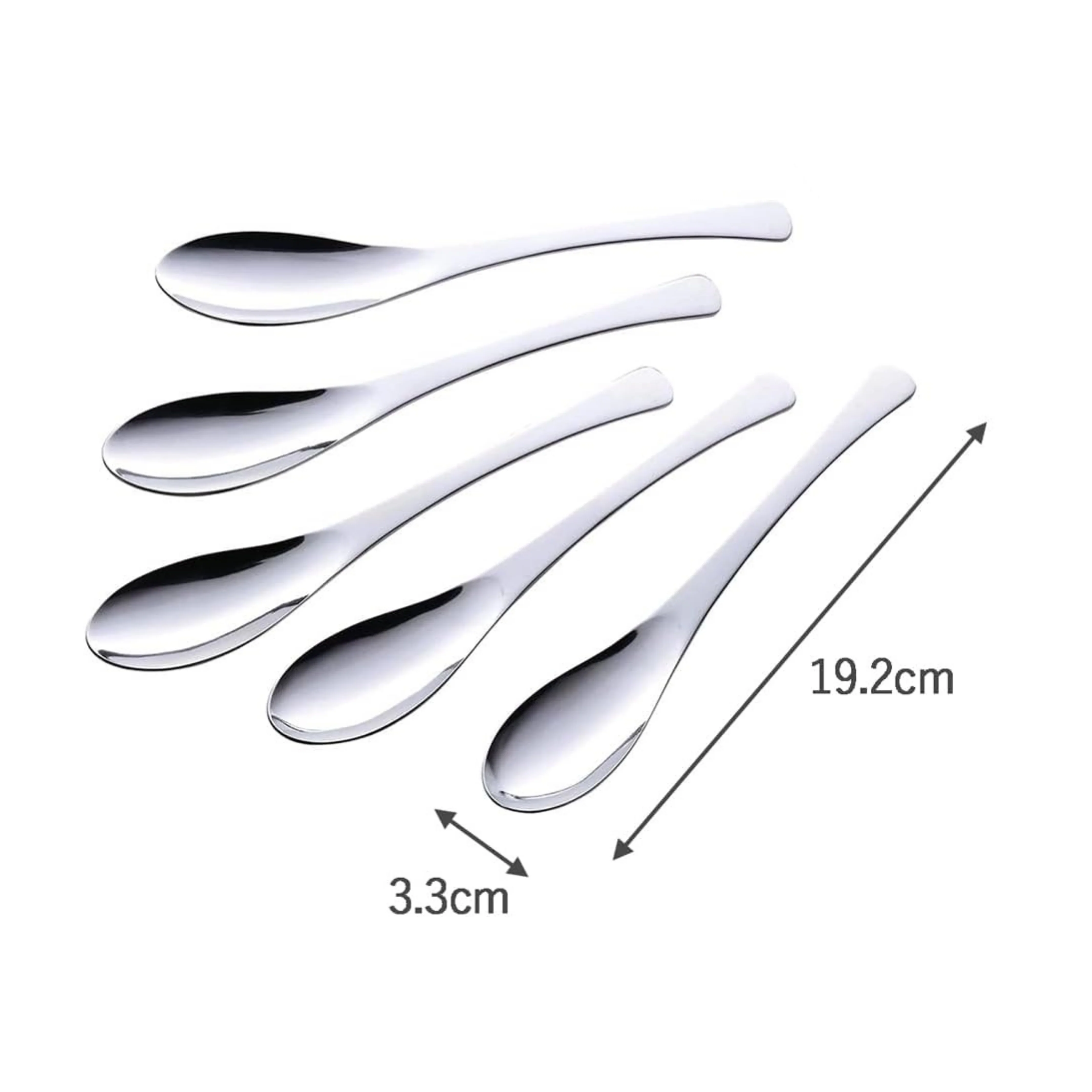 Tsubame Mirror Polished Stainless Steel Dining Spoon 19.2cm - Image 6
