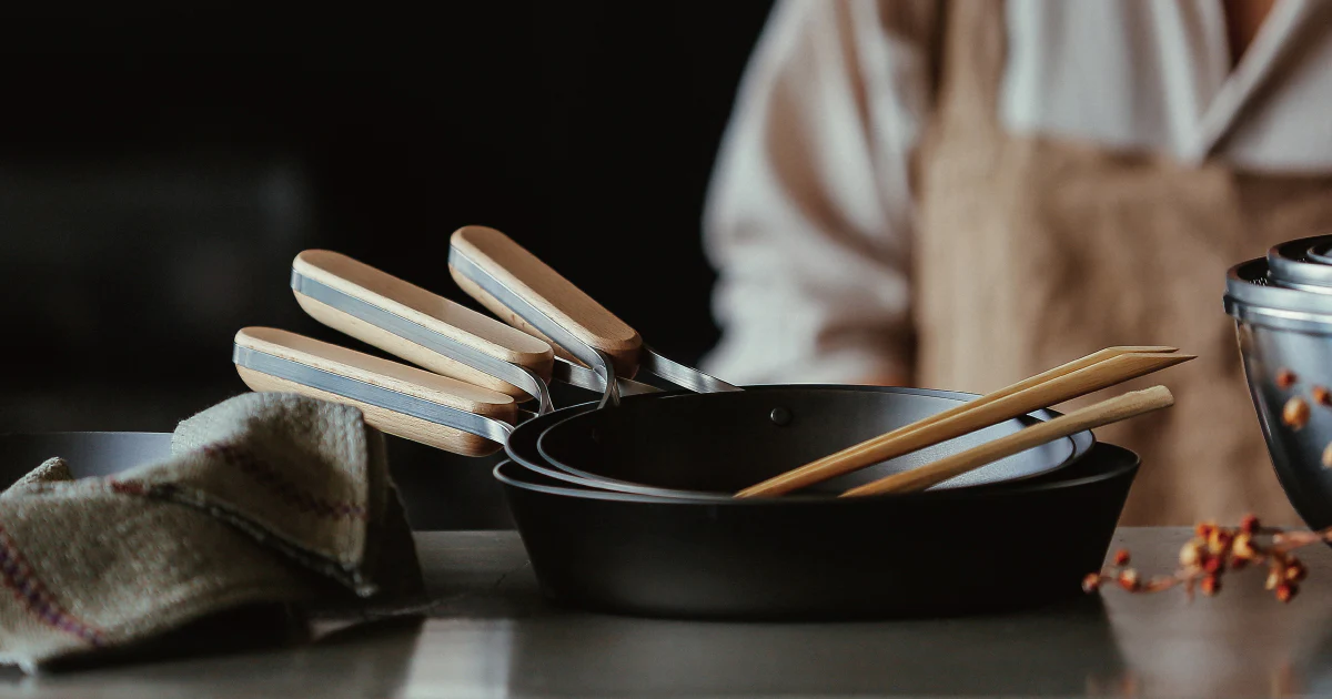 Nitrided Carbon Steel Frying Pan 20cm - Image 16