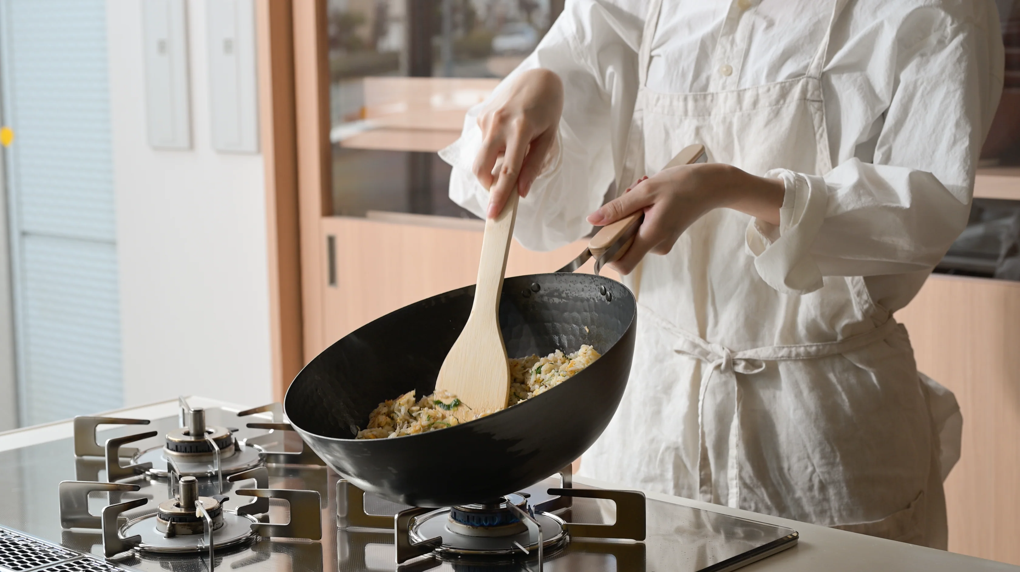 Nitrided Carbon Steel Wok Pan 28cm - Image 13